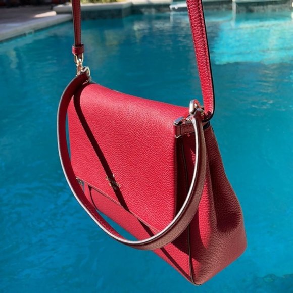 Kate Spade Leila Medium Flap Leather Shoulder Bag - Picture 6 of 16